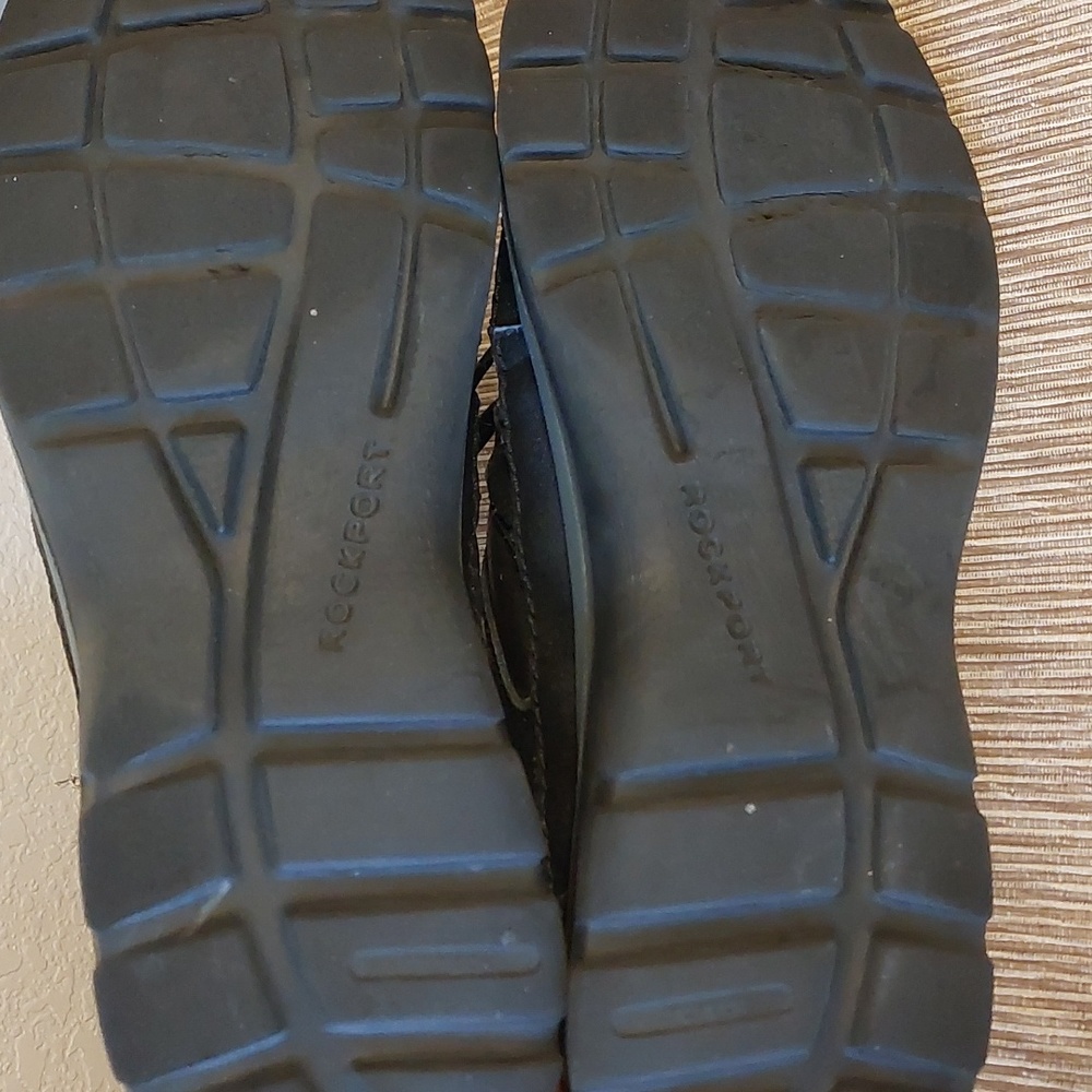 Mens black Rockport lace up shoes - Picture 5 of 6